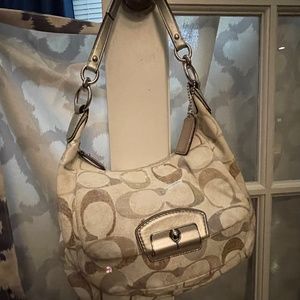 Classic canvas coach with sequins